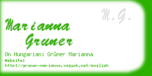 marianna gruner business card